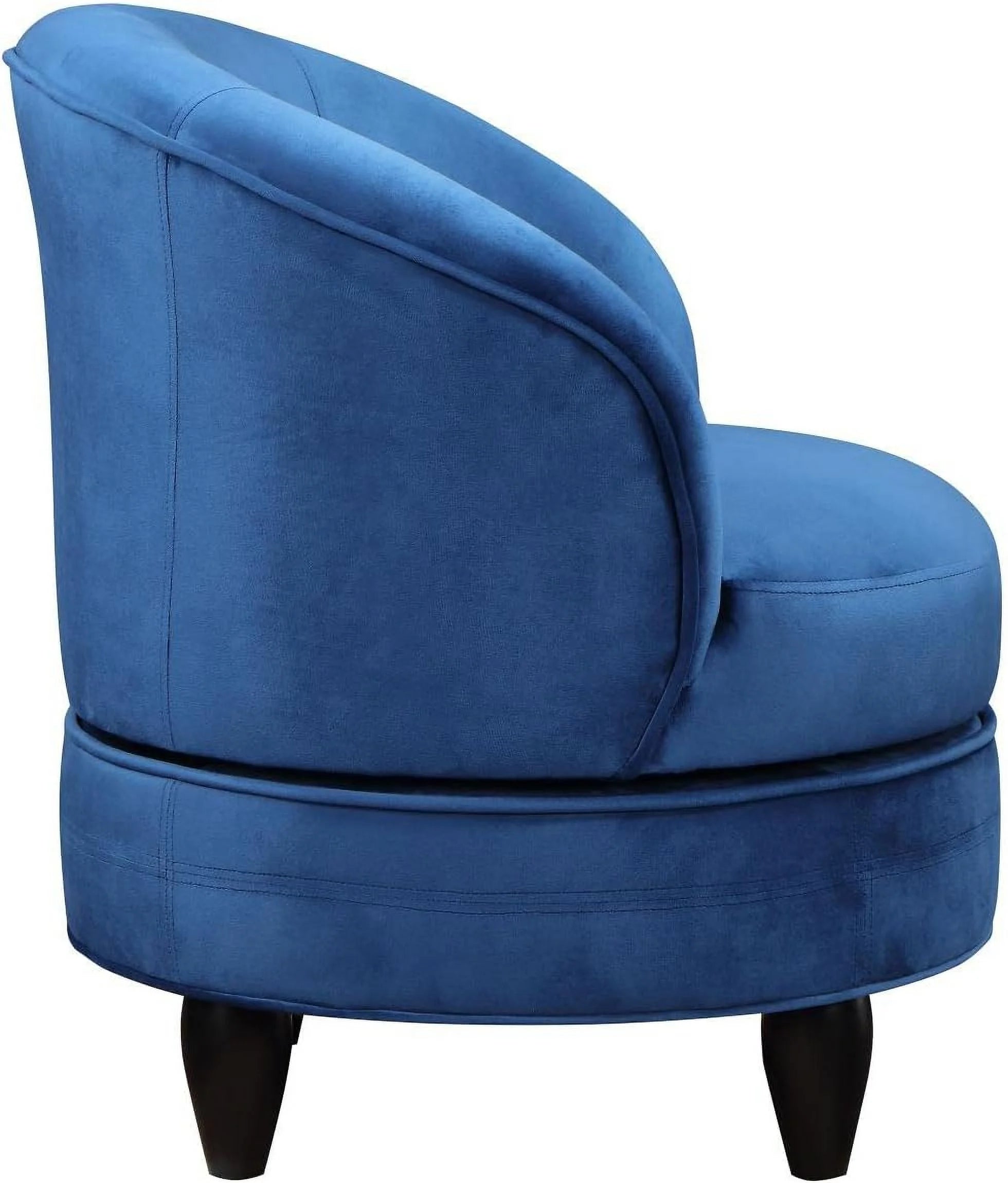 Blue Velvet Swivel Accent Chair H621