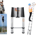 Aluminum Telescoping Extension Ladder 12FT B394397