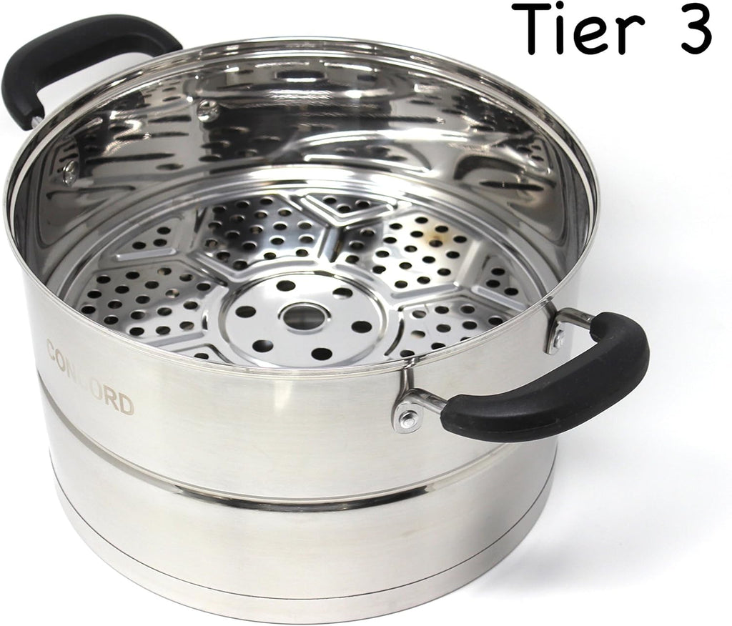 3 Tier Stainless Steel Steamer Set 28 CM H18716