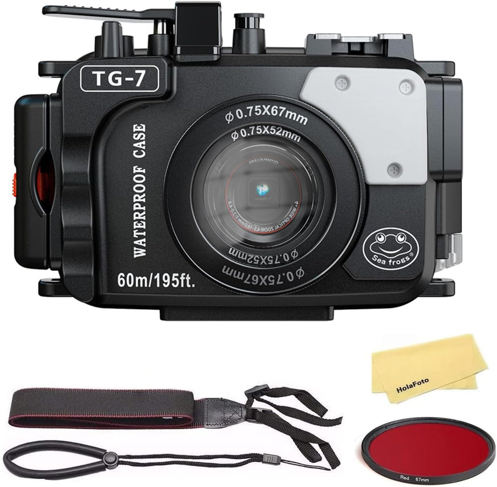Black Underwater Camera Housing for TG-7 Z141