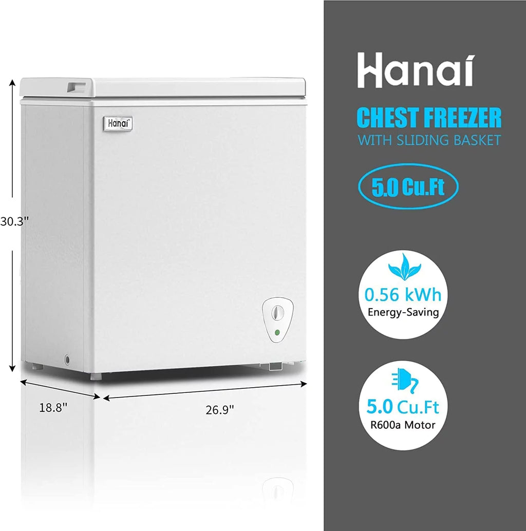 White Chest Freezer O605