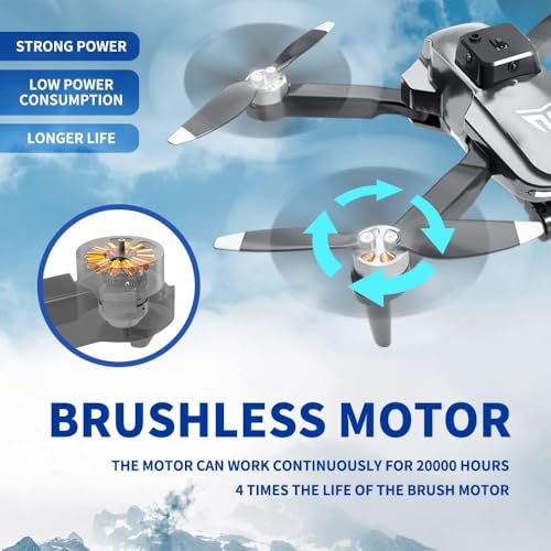 4k FPV Foldable Drone with Brushless Motor and Carrying Case X2201