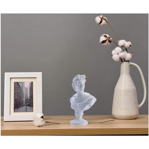 White Greek Head Bust Statue L4558