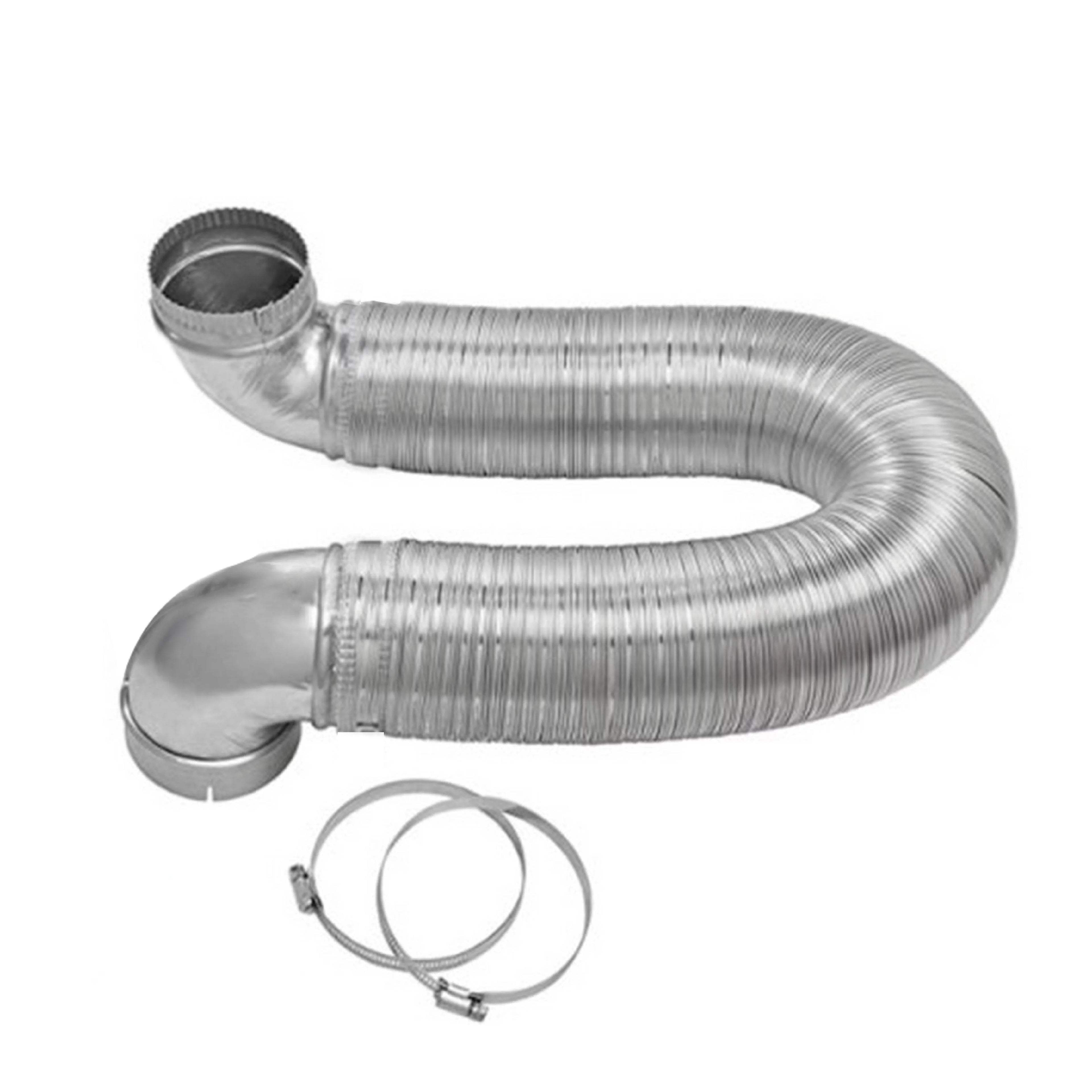 4 inch Dryer Exhaust Duct Kit with 2 Elbows and 2 Clamps S8715
