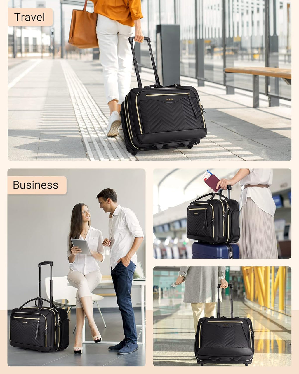 17.3 inch Rolling Laptop Bag S644