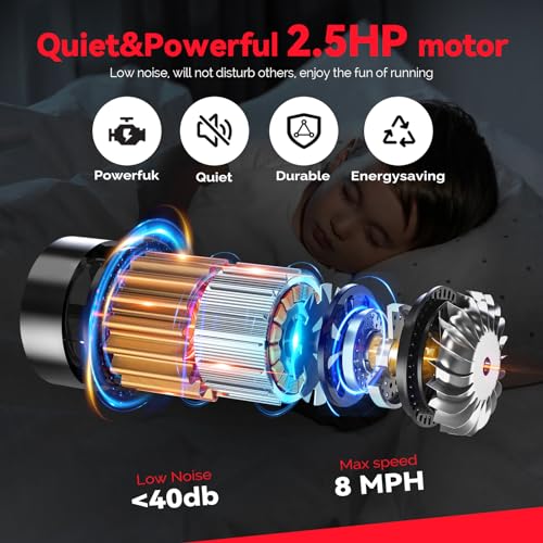 Walking Vibration Pad, 2.5HP Low Noise Treadmill Pad with Remote Control M810