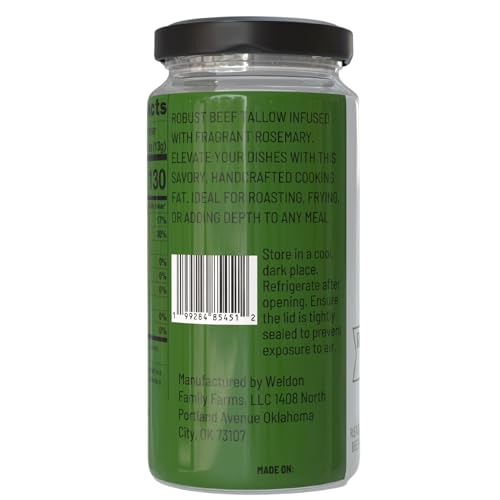 Rendered Beef Tallow, 2 pack, Grass fed, 16oz Total L702