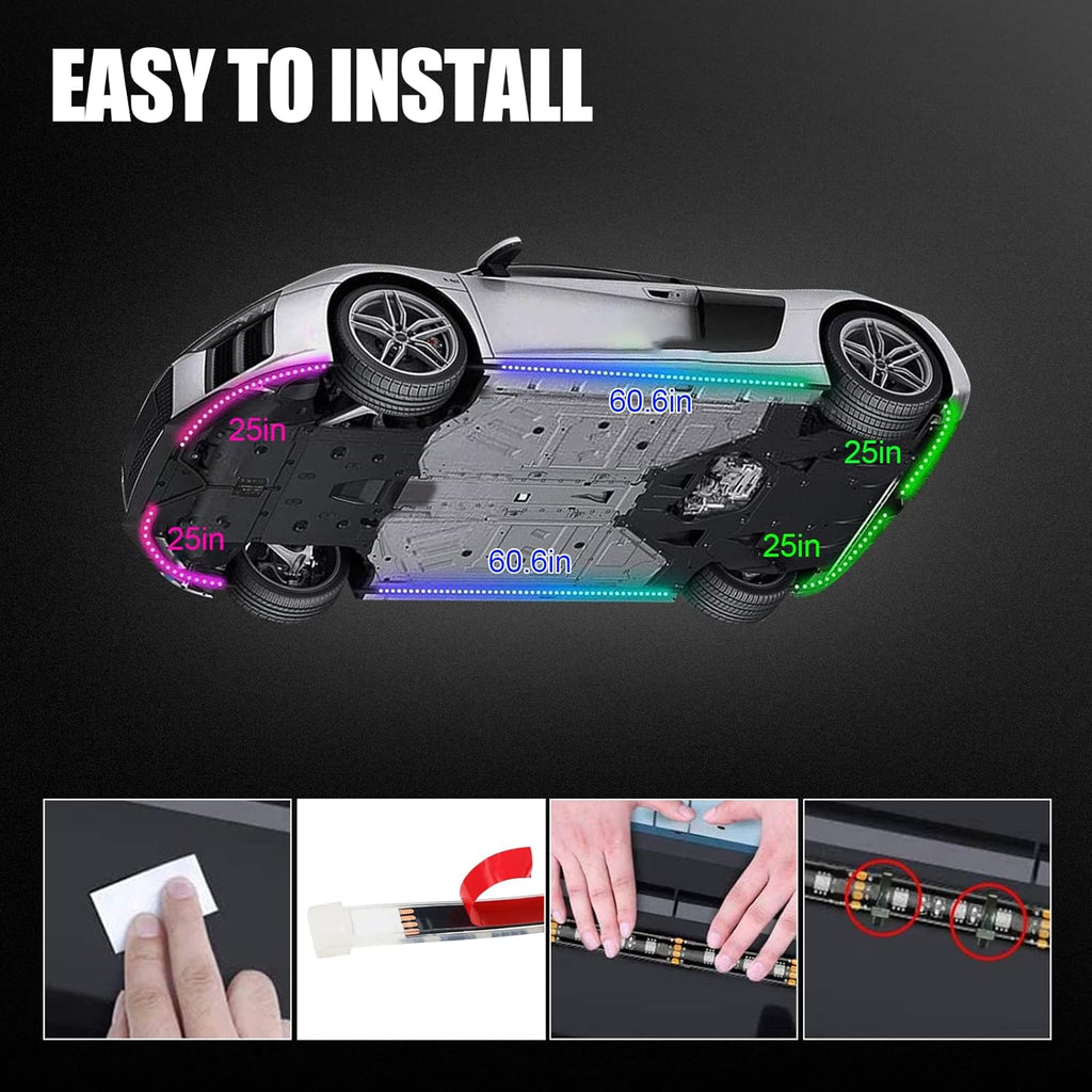 6 PCS LED Car Underglow Light Kit M722759