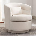 Grey Swivel Barrel Chair with Pillow G6965