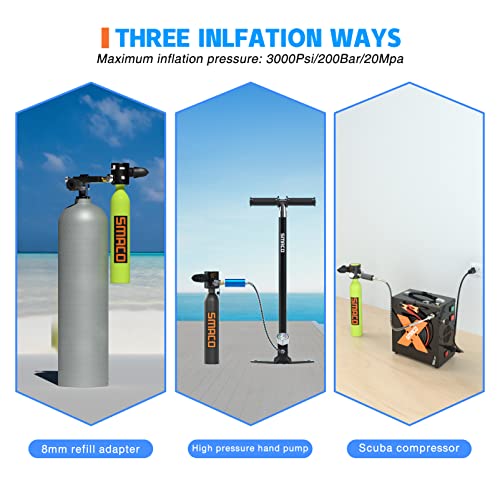 Double Scuba Tank with 0.5L Capacity T630023