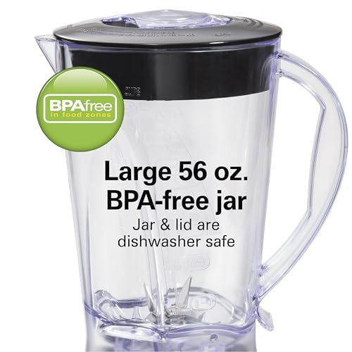 Black 56 Ounce 650W 10 Speed Countertop Blender R874