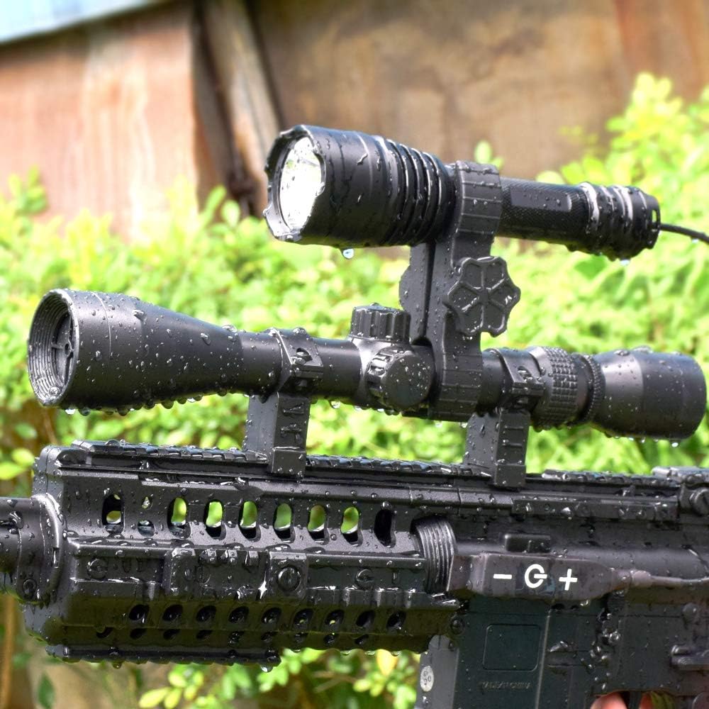 Hunting Flashlight Kit with Interchangeable LED Modules and Remote Pressure Switch M425824