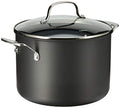 Black Nonstick 8-Quart Stockpot with Lid X565471