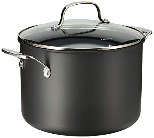 Black Nonstick 8-Quart Stockpot with Lid X565471
