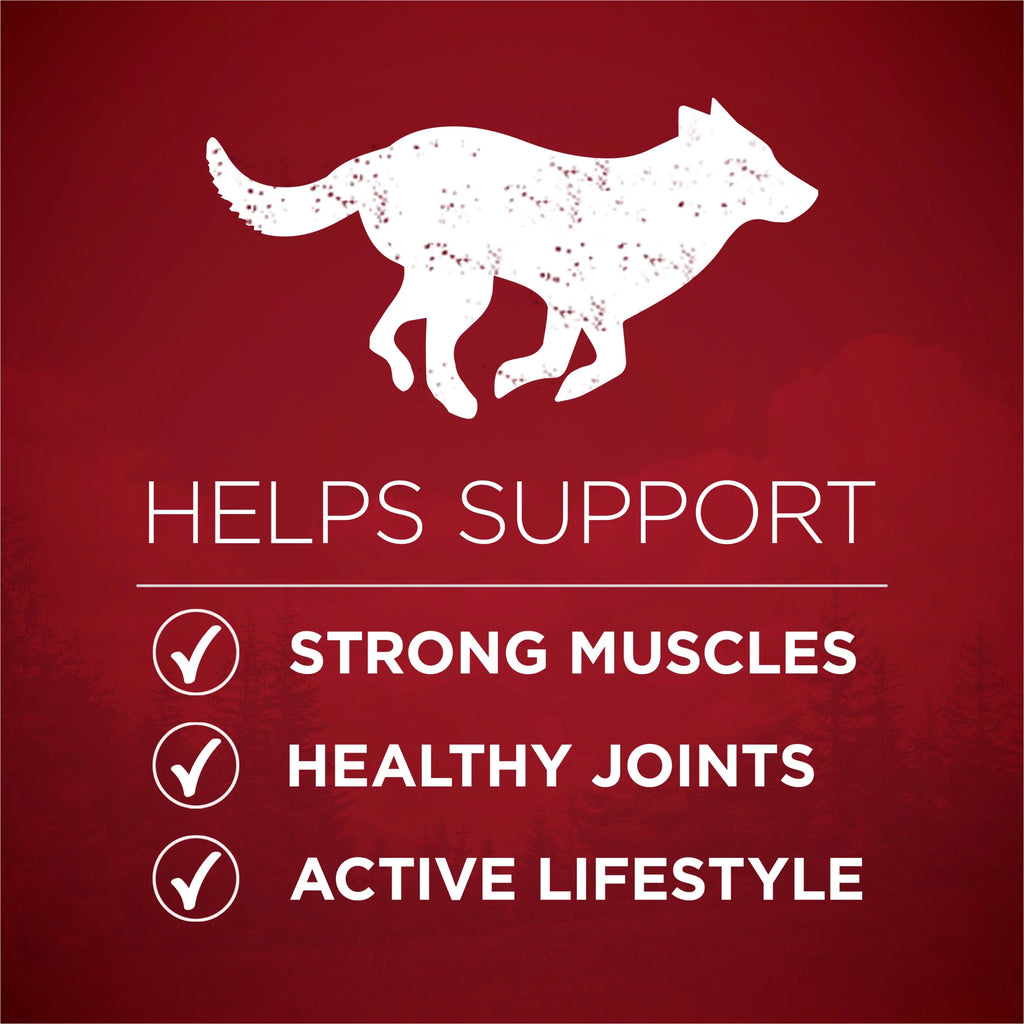Natural High Protein Dog Food with Real Beef and Salmon and Bone Broth P112