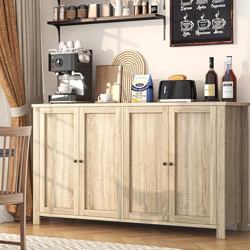 55'' Wood Buffet Cabinet with 4 Doors Y74436