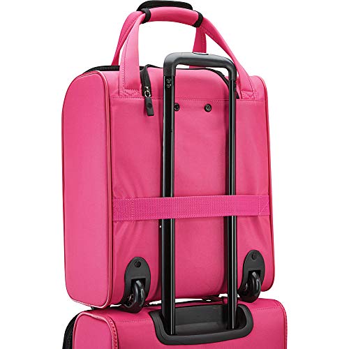 Pink Expandable Softside Luggage with Spinner Wheels I63361