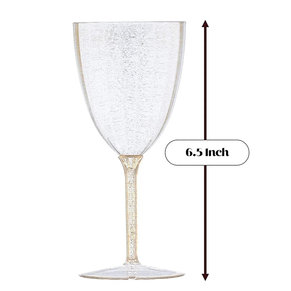 7 Oz Pack of 16 Disposable Plastic Wine Glasses J829