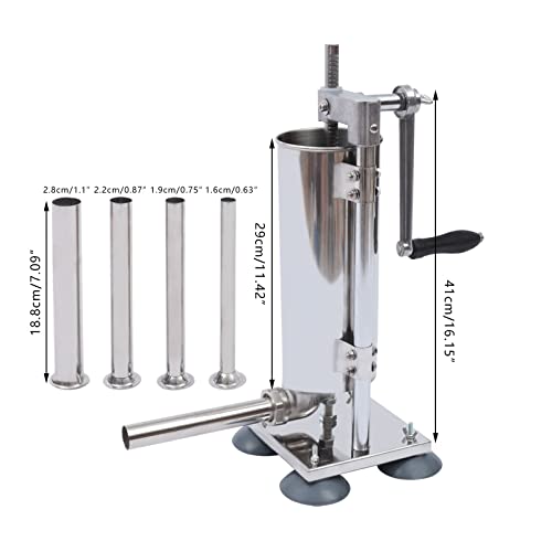 6Lbs Stainless Steel Vertical Sausage Stuffer K6883