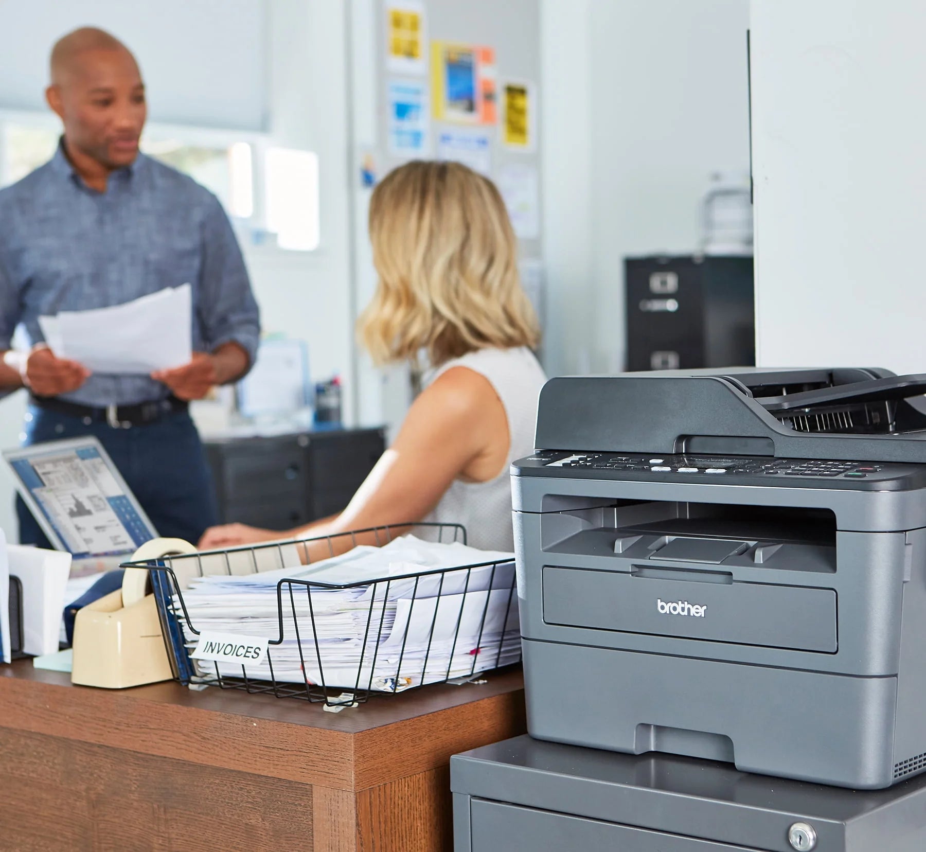 Monochrome Laser All-in-One Printer with Duplex Printing and Wireless Connectivity X62201