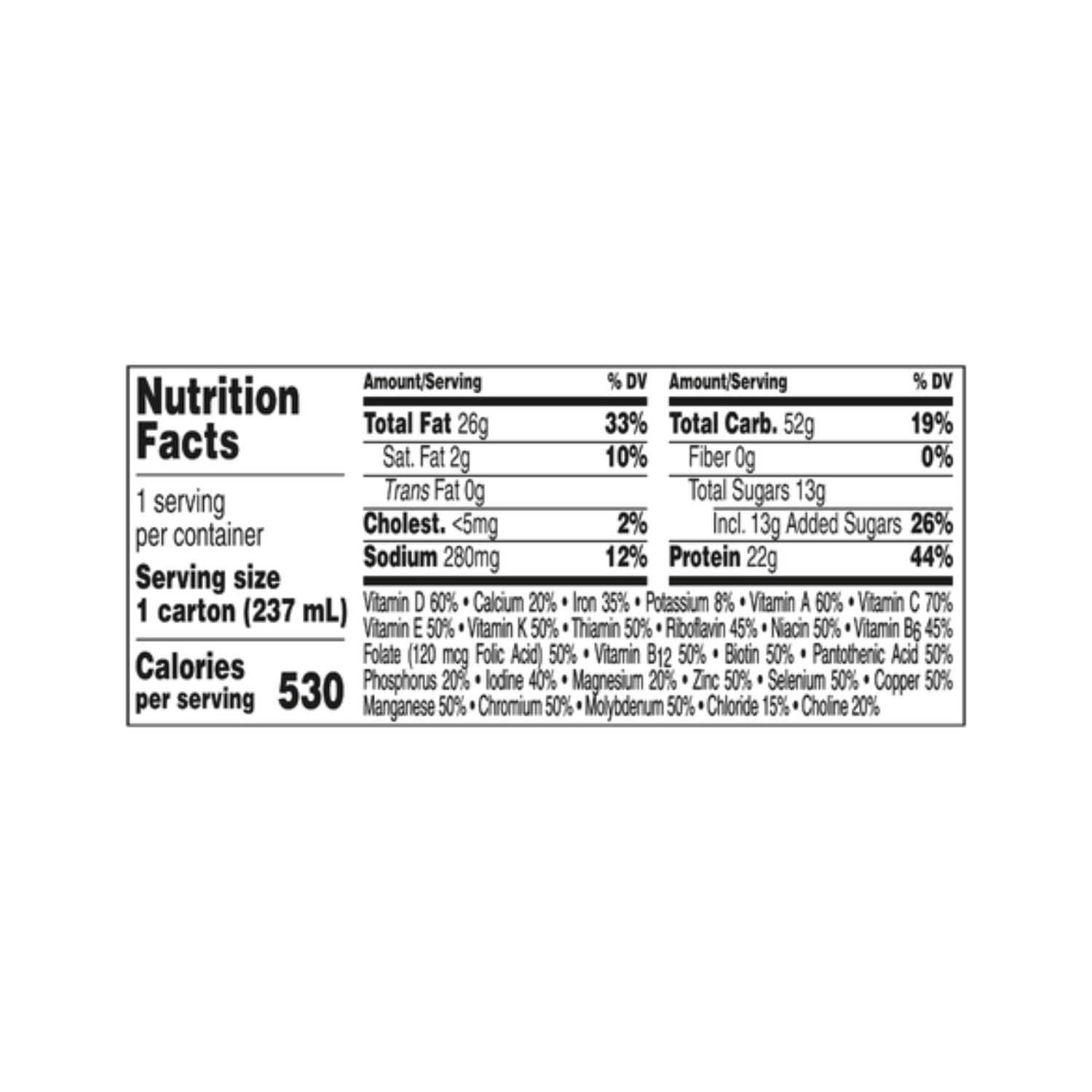 Very Vanilla 8 FL OZ Nutritional Drink (Pack of 27) U684175