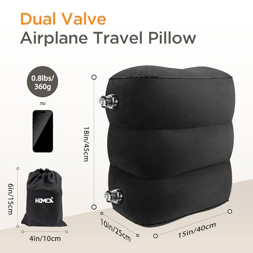 Inflatable Travel Foot Rest Pillow, Adjustable Height Leg Pillow O6484