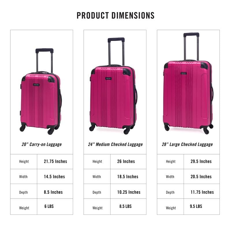 Teal 20-Inch Lightweight Hardshell Carry On Spinner Luggage T128