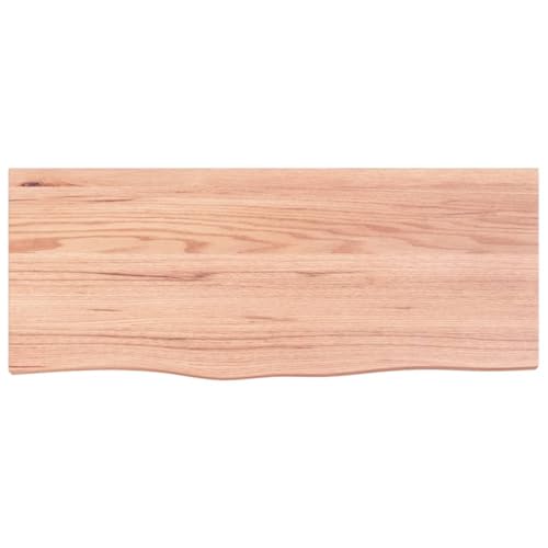 Light Brown 39.4"x15.7"x0.8" Solid Wood Oak Table Top D393445