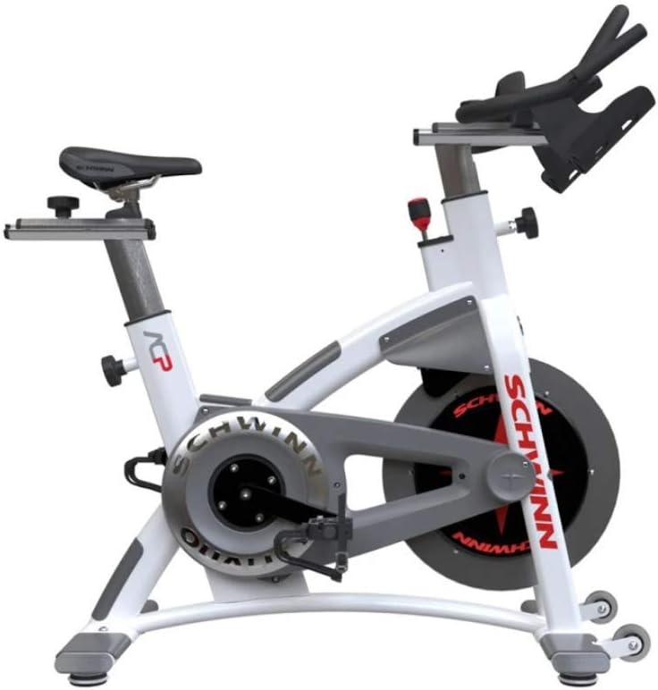 White Indoor Bike with Carbon Blue Belt Drive K575110