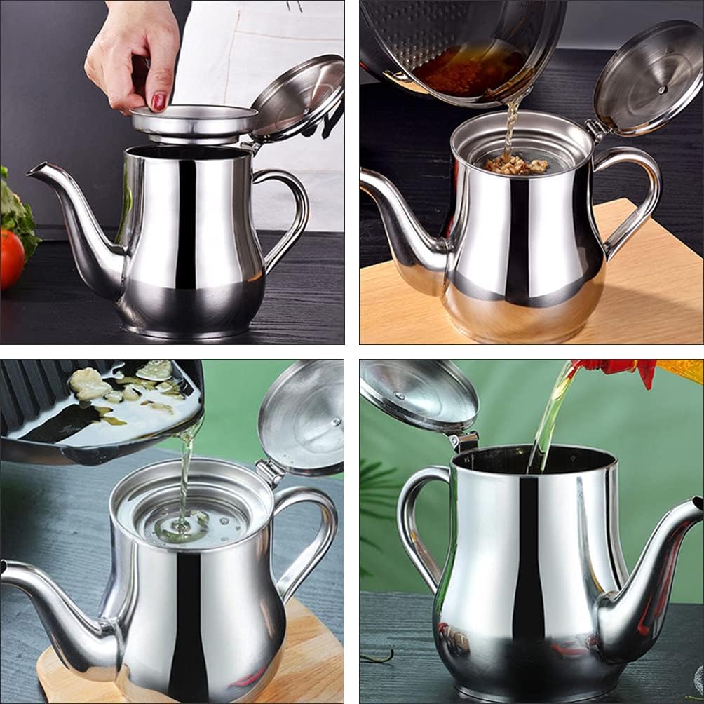 Stainless Steel Oil Strainer Pot B3866
