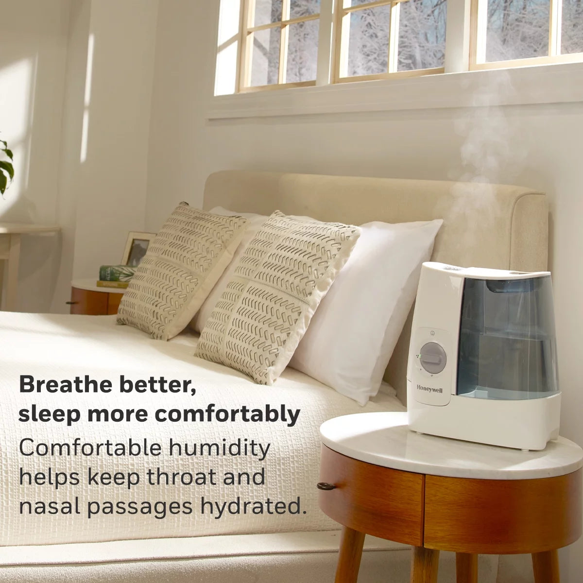 White 1 Gallon Warm Mist Humidifier C832934
