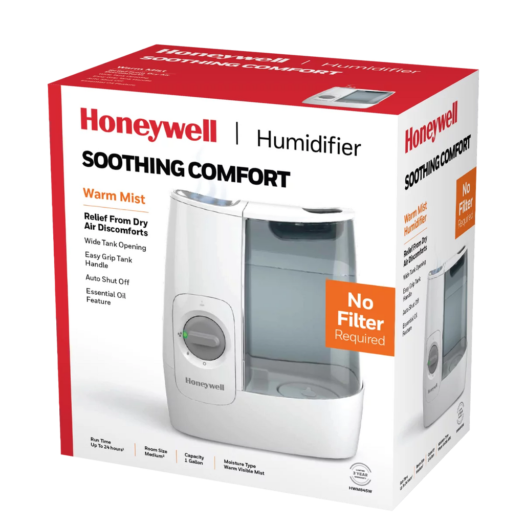 White 1 Gallon Warm Mist Humidifier C832934