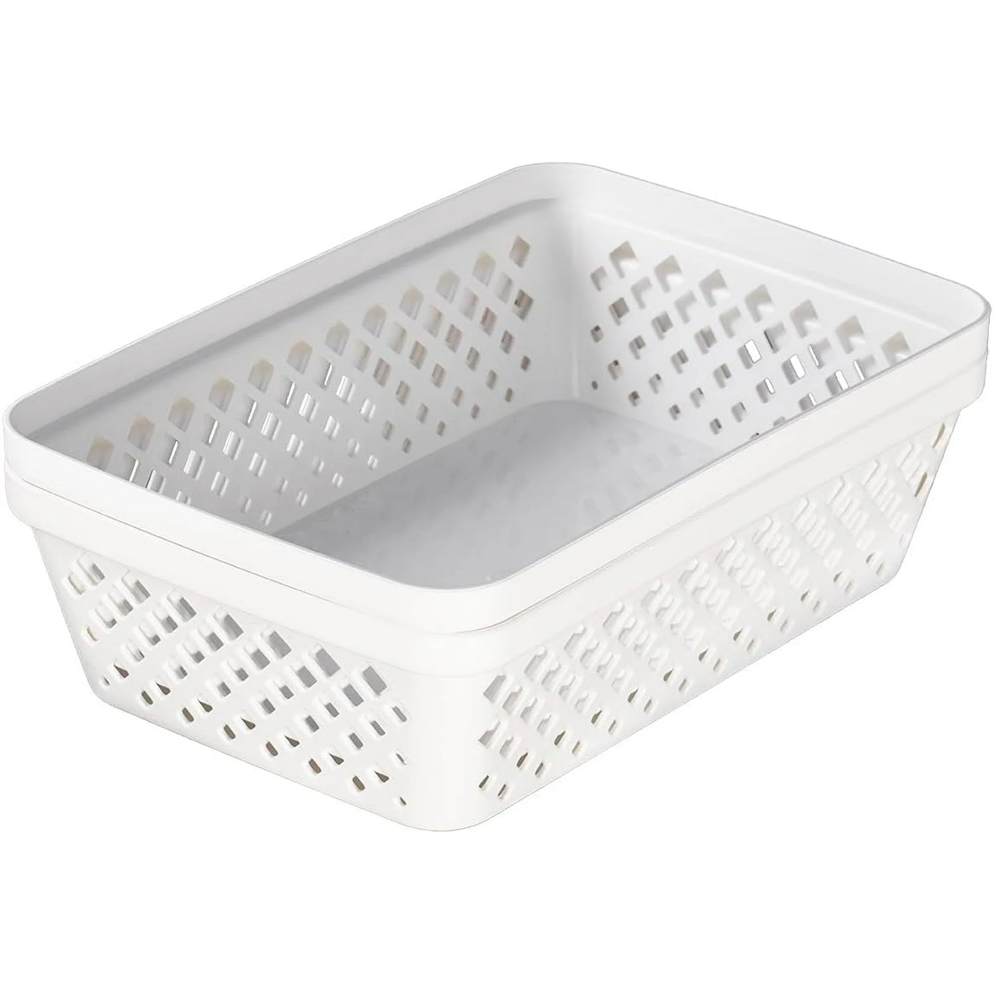 White 6 Pack Plastic Storage Basket Set R8731