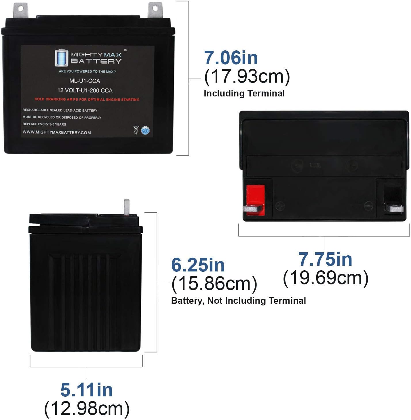 12V 200CCA Battery J163
