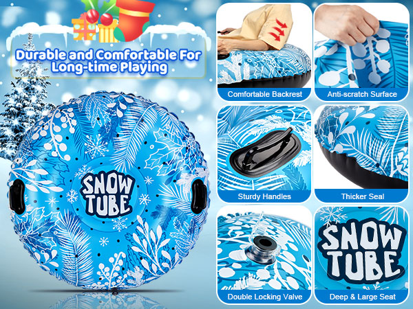 47-Inch Inflatable Snow Tube Sled L977301