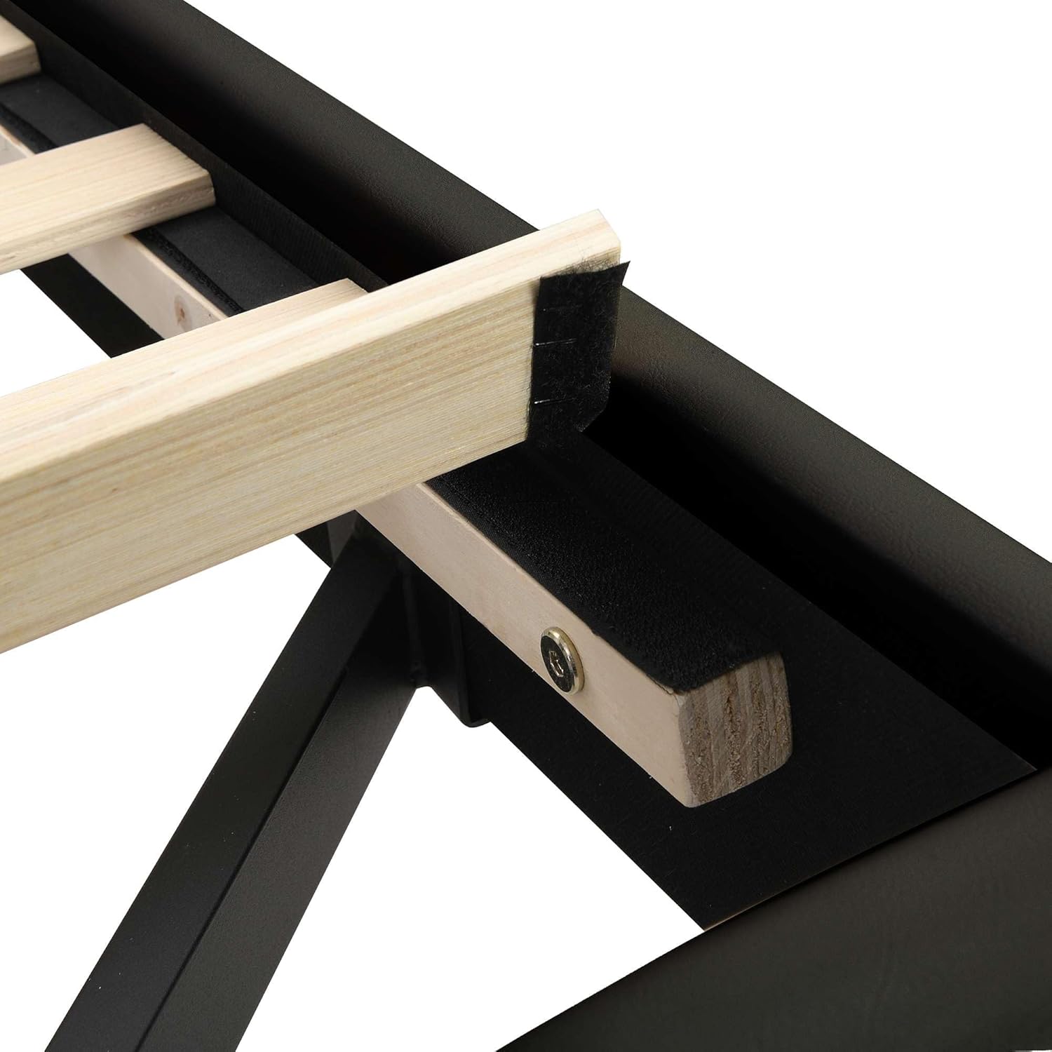 Full Size Floating Bed Frame with LED Lights and USB Charging P237258