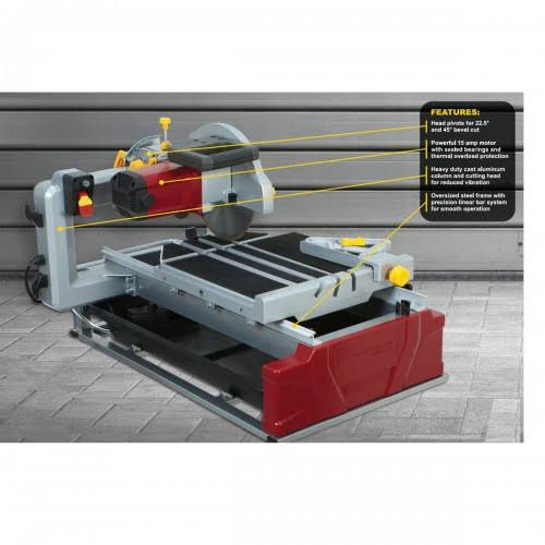 2.5 Horsepower 10x22 Tile/Brick Saw G303