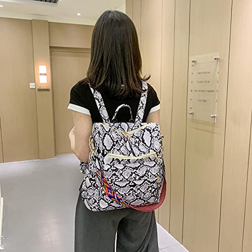 Grey Snake Print Backpack E7454