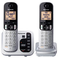 Expandable Cordless Phone System with Answering Machine, Call Block, High Contrast Displays and Keypads - 1 Cordless Handset - Silver/Black U424942