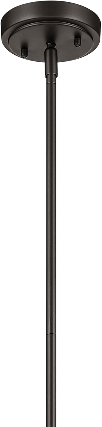 15.5" 1-Light Cone Pendant with Clear Seeded Glass in Olde Bronze S54280