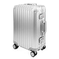 Silver Aluminum Luggage Suitcase 3 Sizes with TSA Lock U44153
