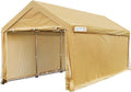 13'X20' Heavy Duty Car Canopy with Reinforced Ground Bars-Beige A50510