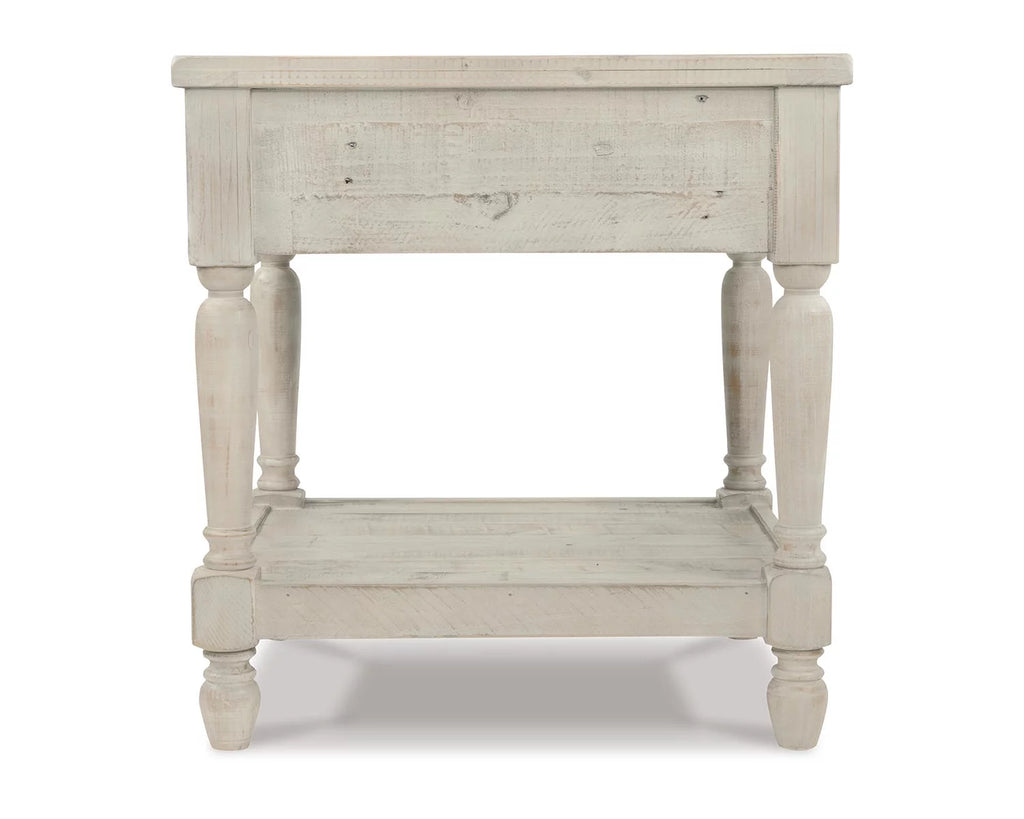 Whitewash End Table C535