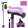 Folding Quad Cane with TPR T-Handle and Travel Bag B632602