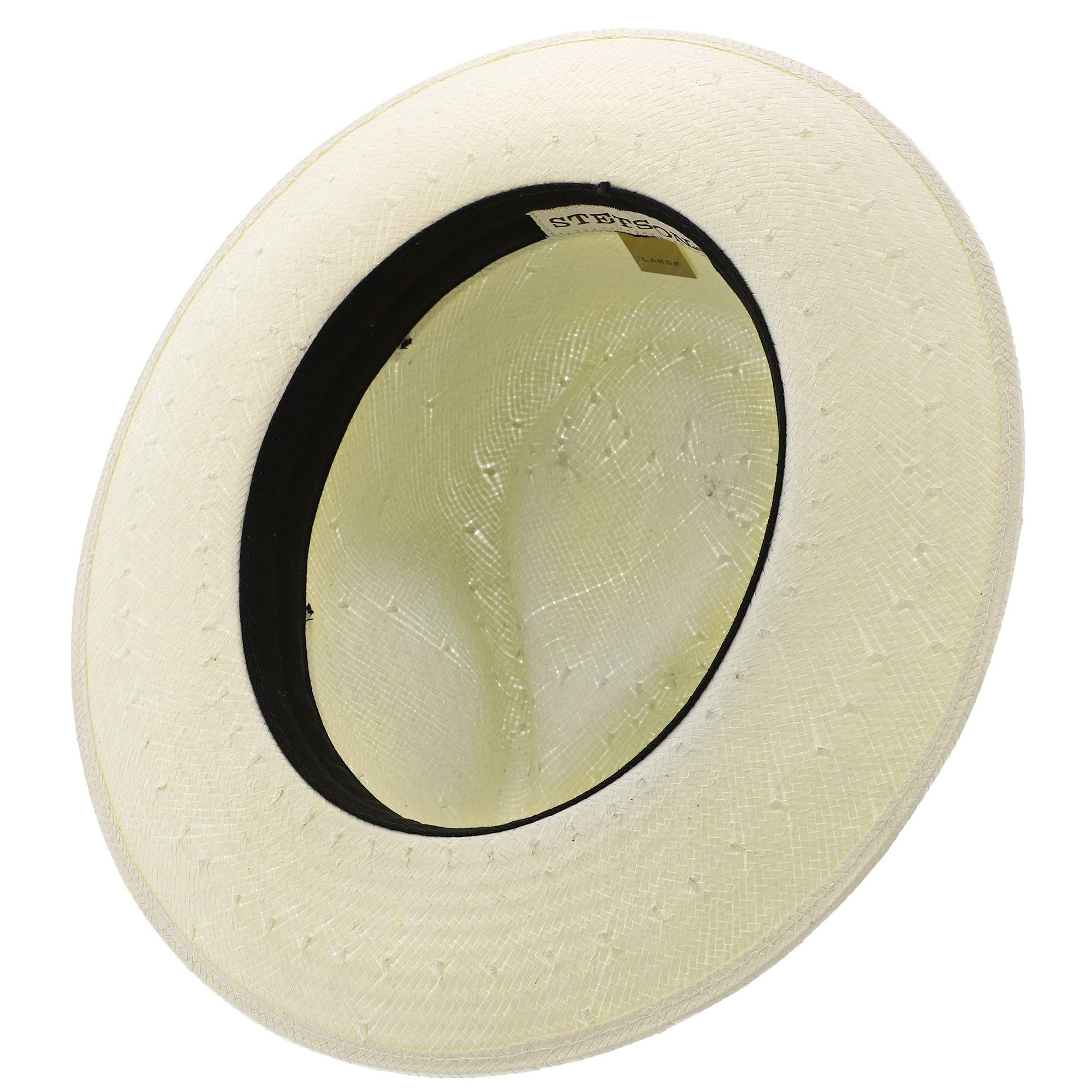 Natural Straw Shantung Fedora Hat H70617