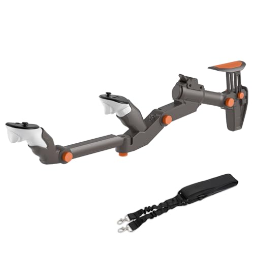 Adjustable Gunstock for Meta Quest 2 Quest 3 Quest 3S Quest Pro with Quick Magnetic Attachment Cheek Pad (Gunmetal Gray) L55522