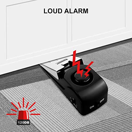3 Pack Black Door Stop Alarm X60172