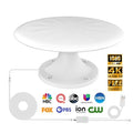 720° Long Range Omni Directional Digital HD TV Antenna with Signal Booster and 35ft Cable N4882