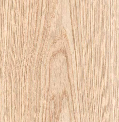 Red Oak Wood Veneer Sheet Flat Cut, 24” x 96”, Peel and Stick X78418