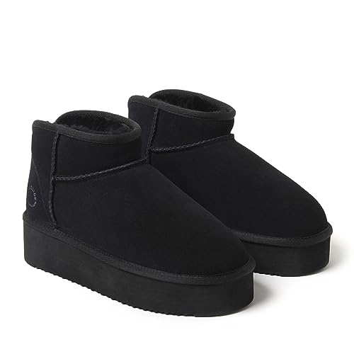 Women's Shearling Fur Lined Mini Ankle Boot Q42538
